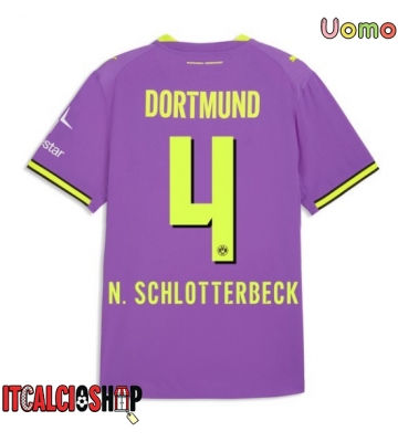 Borussia Dortmund Nico Schlotterbeck #4 Terza Maglia 2026-27 Manica Corta Borussia Dortmund Nico Schlotterbeck #4 Terza Maglia 2026-27 Manica Corta